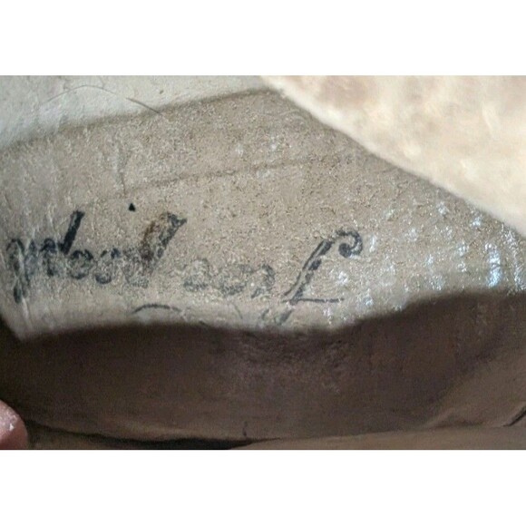 Free People Booties Sz 37 US 7 Silver Hybrid Leather Strappy Ankle Boots Heeled - Picture 7 of 11